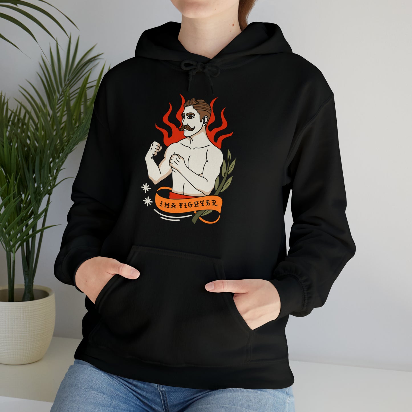 Fighter 1 - Unisex Heavy Blend™ Hooded Sweatshirt