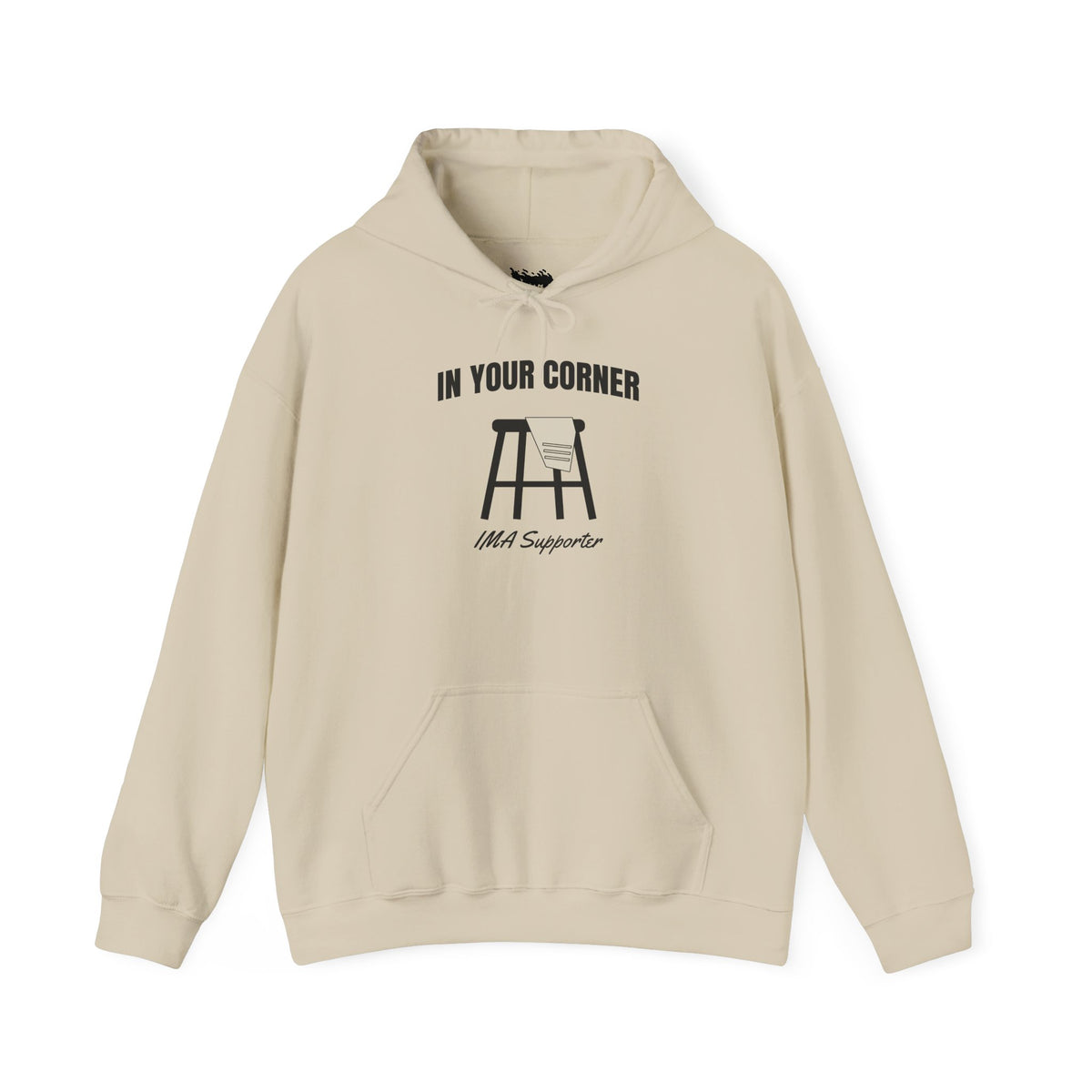 IMA Supporter – In Your Corner – Black/White – Pearl Lung Cancer Awareness Hoodie