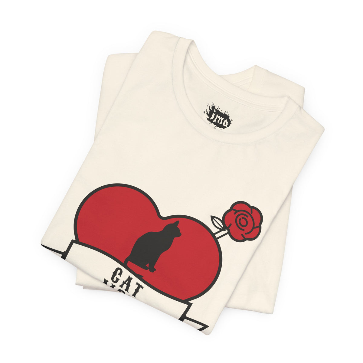 Cat Mom Tattoo Flash Tee