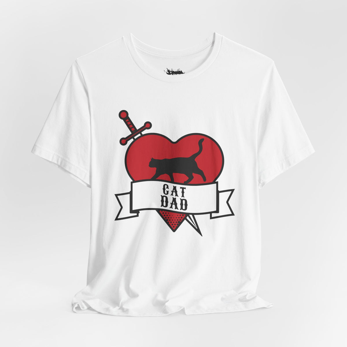 Cat Dad Tattoo Flash Tee