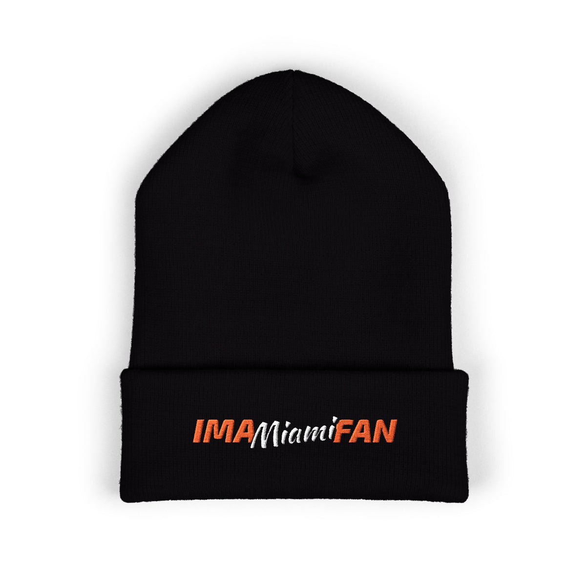 IMA Fan Miami - Embroidered Cuffed Beanie