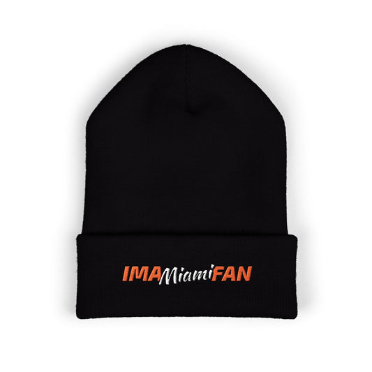 IMA Fan Miami - Embroidered Cuffed Beanie