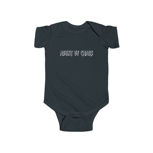 Agent of Chaos - wht - txt - Infant Fine Jersey Bodysuit