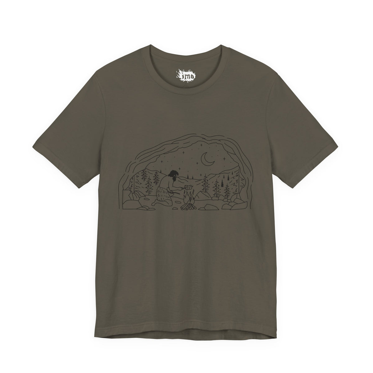 Caveman - blk - Unisex Jersey Short Sleeve Tee