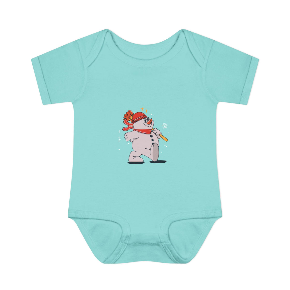 Snowman - Infant Baby Rib Bodysuit