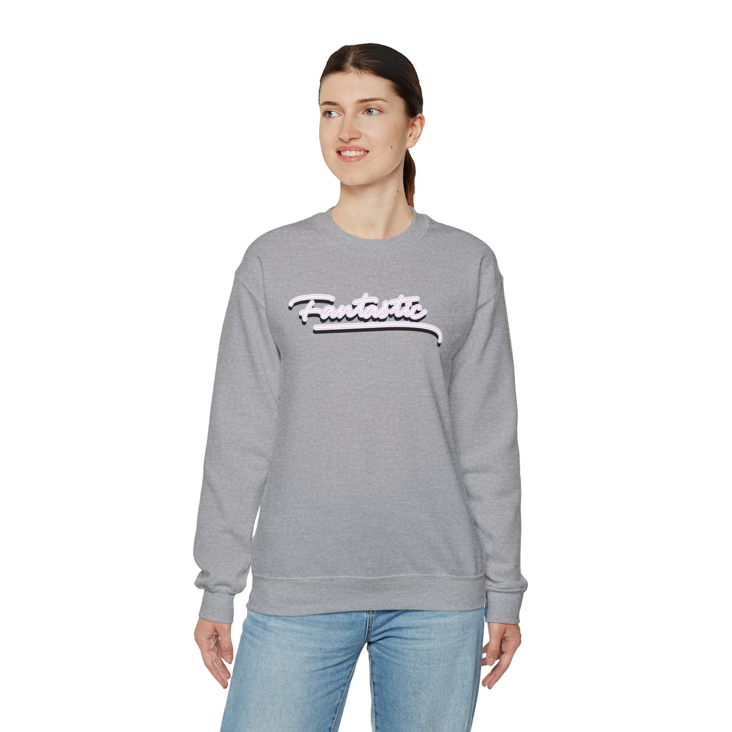 Fantastic - wht - Unisex Heavy Blend™ Crewneck Sweatshirt