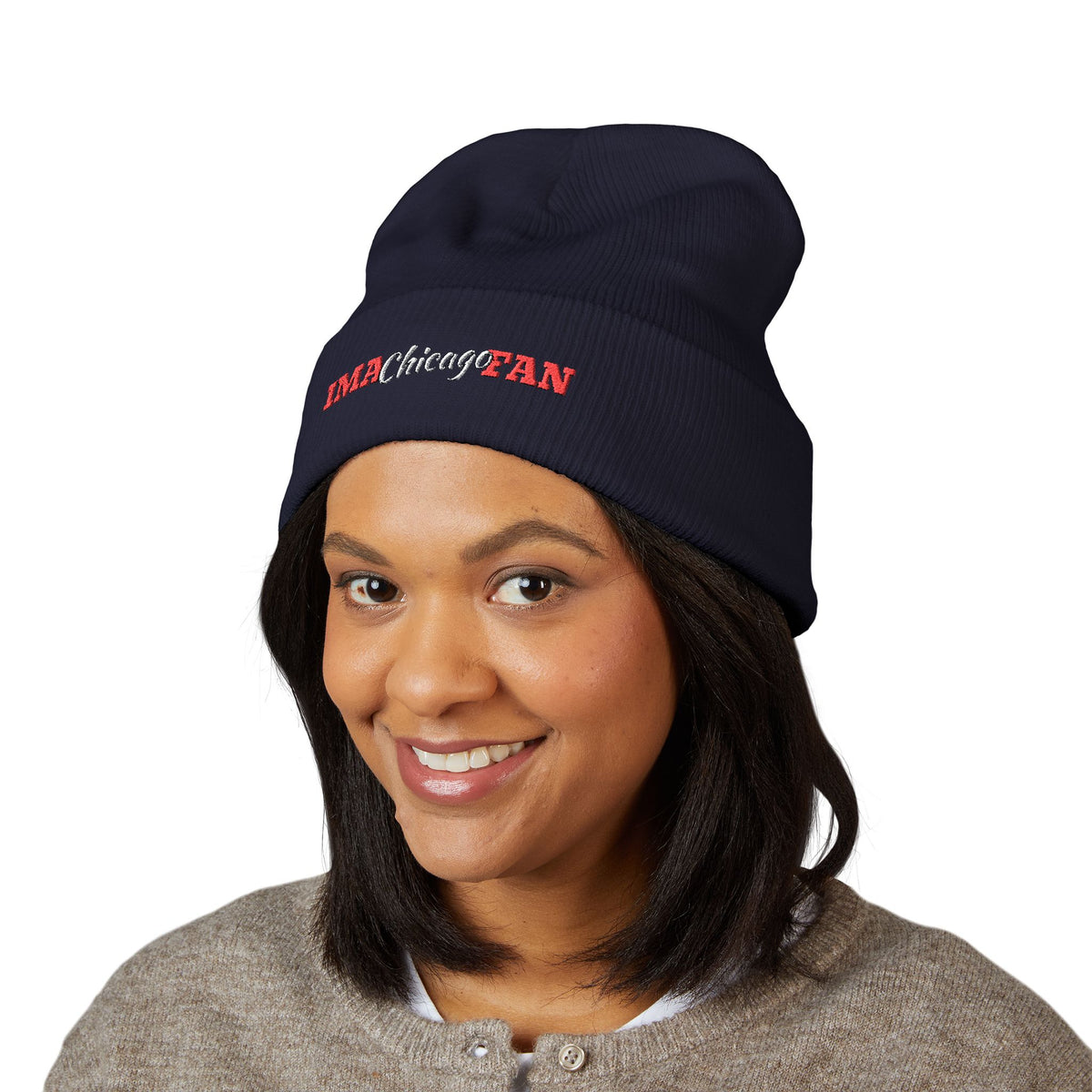 IMA Fan Chicago - Embroidered Cuffed Beanie