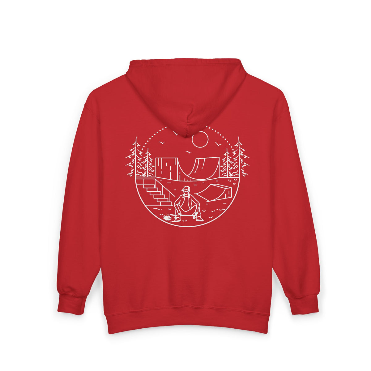 Skater - wht - Unisex Heavy Blend™ Full Zip Hooded Sweatshirt