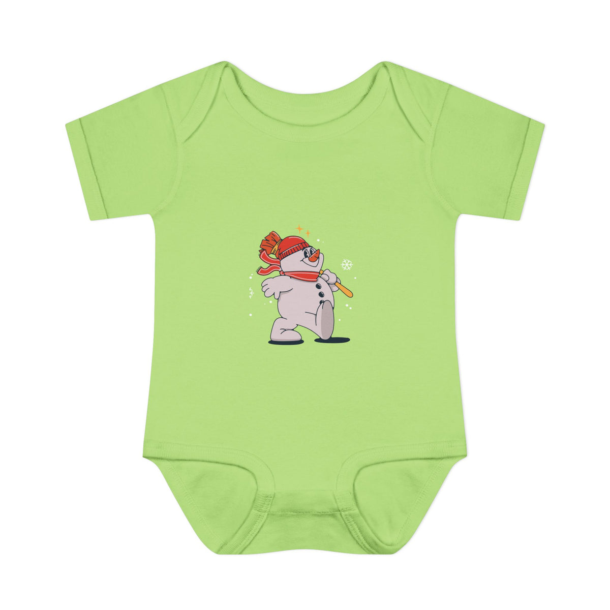 Snowman - Infant Baby Rib Bodysuit