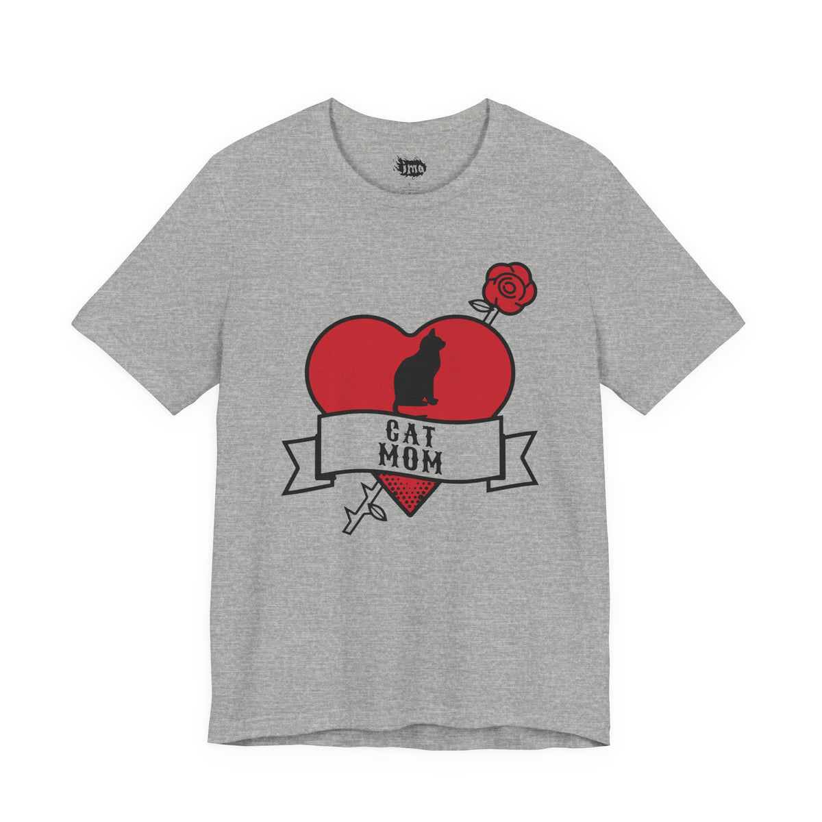 Cat Mom Tattoo Flash Tee