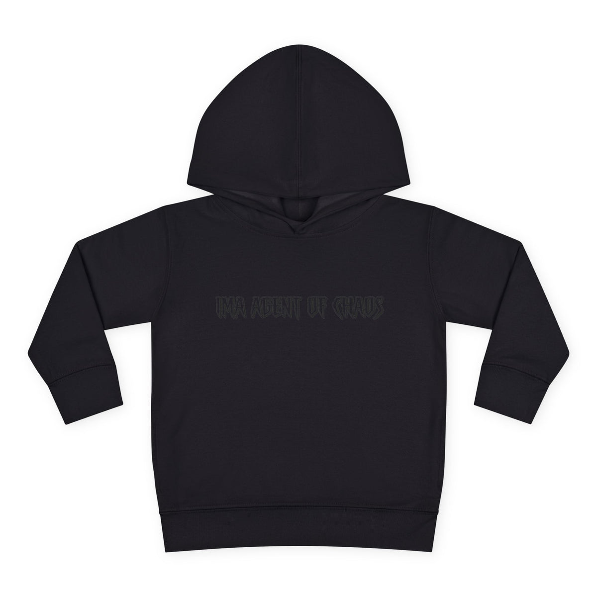 Agent of Chaos - blk - txt - Toddler Pullover Fleece Hoodie