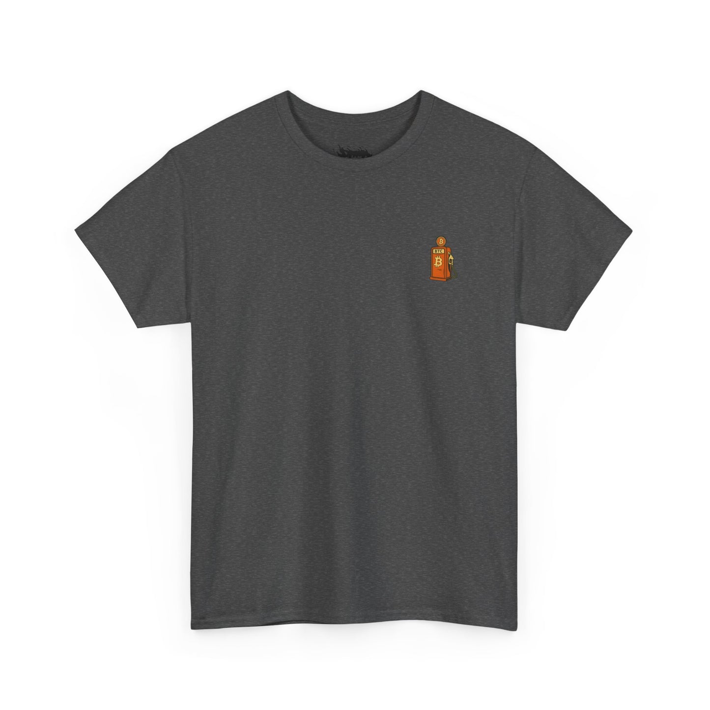 Bitcoin - Gas - Unisex Heavy Cotton Tee with Minimalist Design - Perfect for Everyday Wear