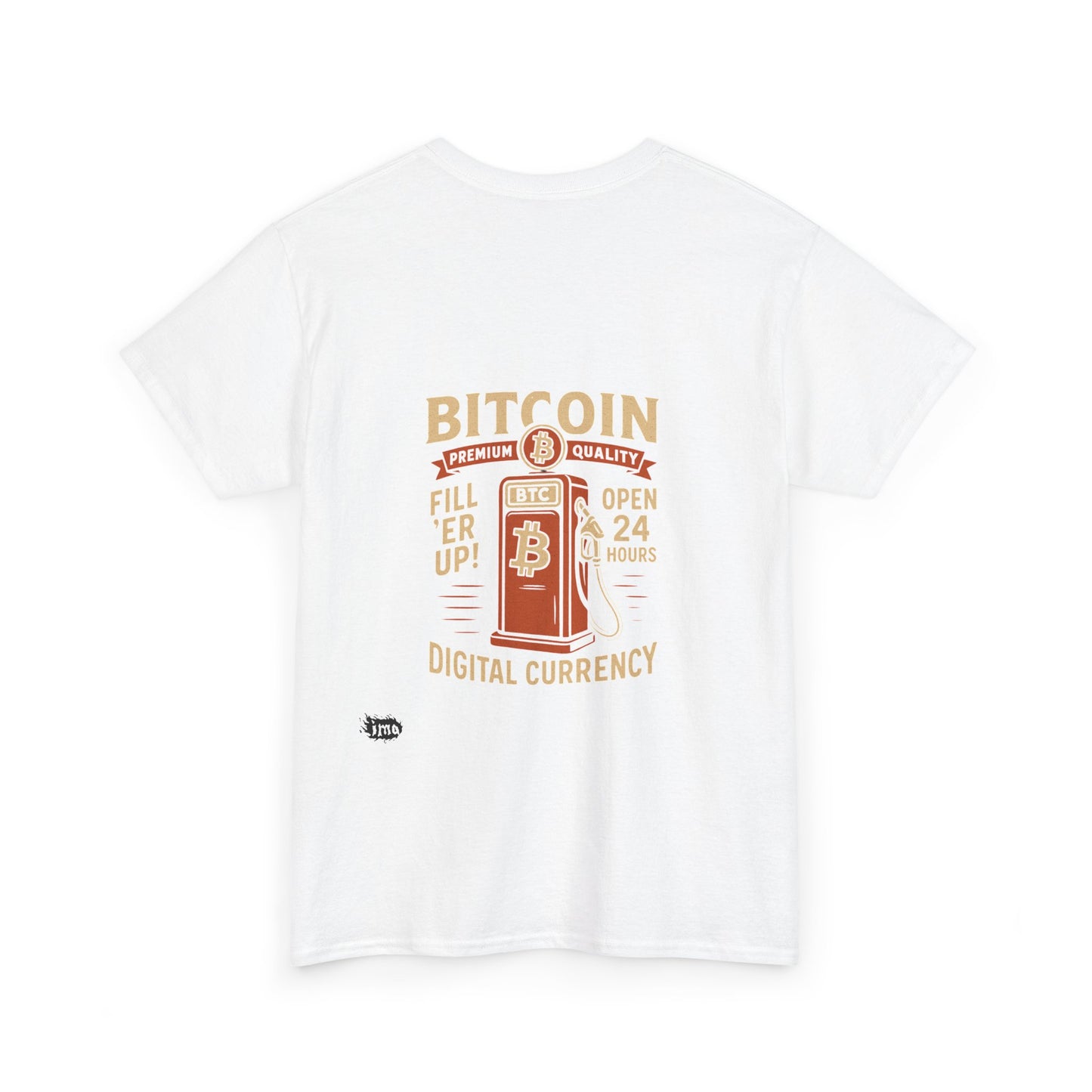 Bitcoin - Gas - Unisex Heavy Cotton Tee with Minimalist Design - Perfect for Everyday Wear