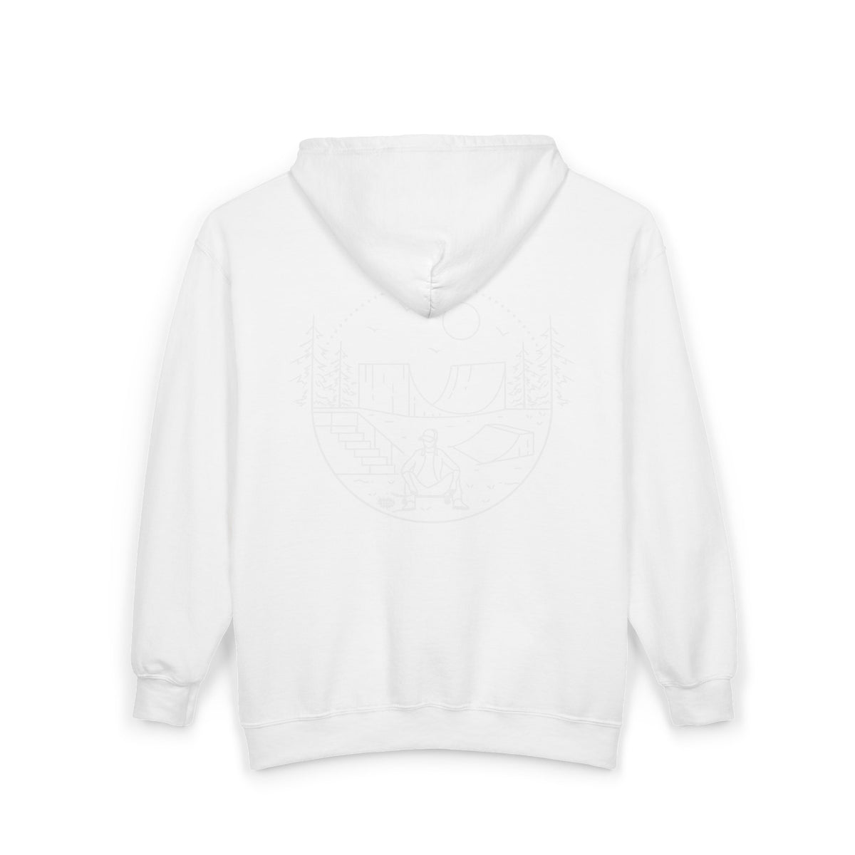 Skater - wht - Unisex Heavy Blend™ Full Zip Hooded Sweatshirt