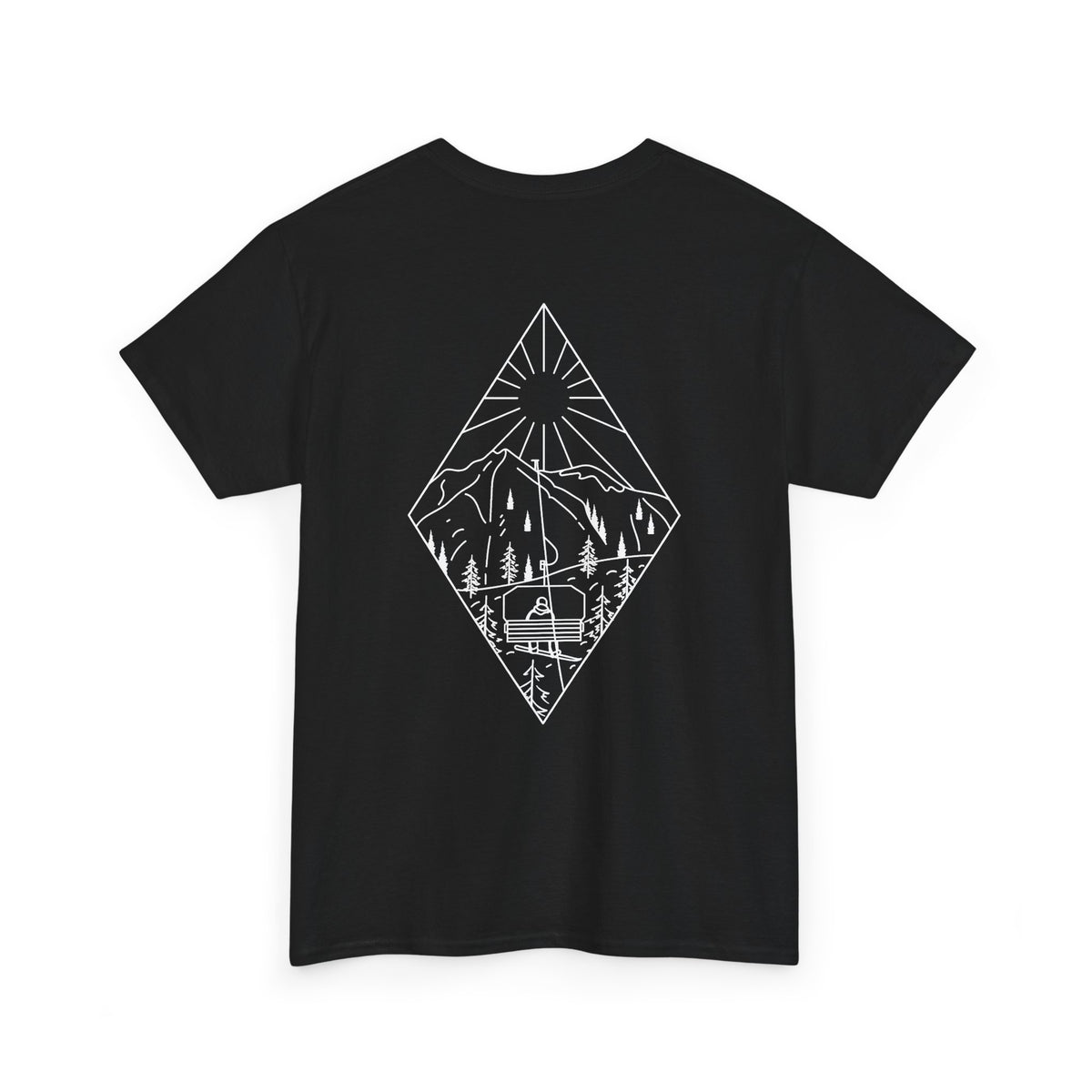 Chairlift - wht - Unisex Heavy Cotton Tee