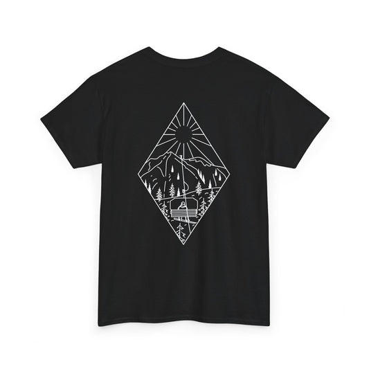 Chairlift - wht - Unisex Heavy Cotton Tee