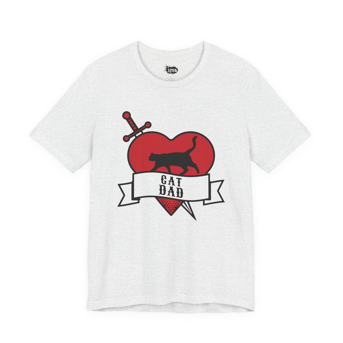 Cat Dad Tattoo Flash Tee