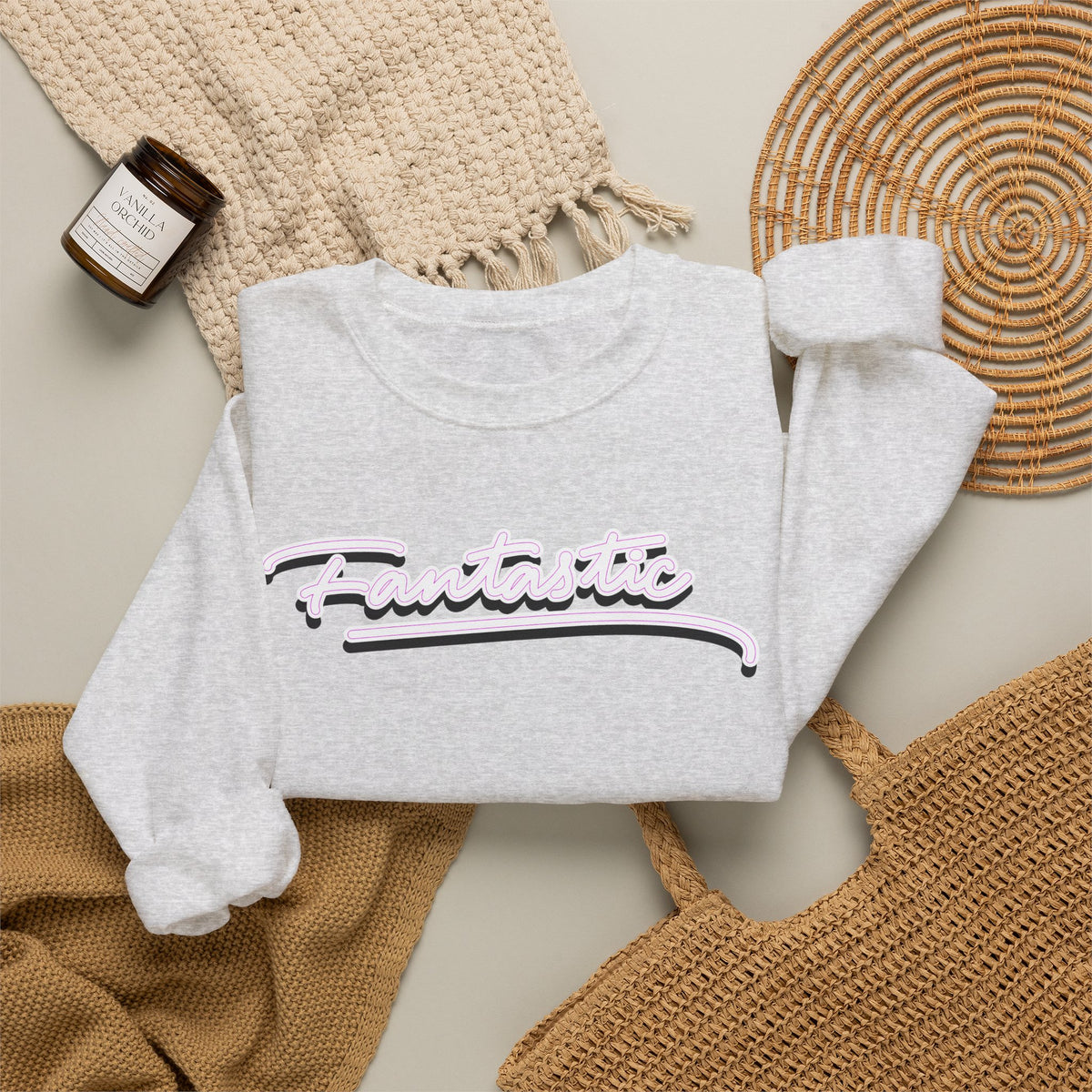Fantastic - wht - Unisex Heavy Blend™ Crewneck Sweatshirt