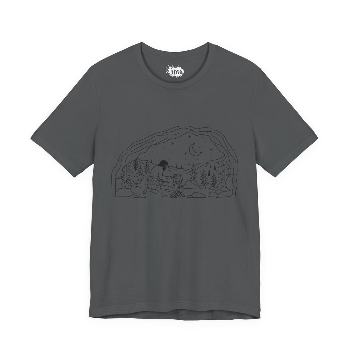 Caveman - blk - Unisex Jersey Short Sleeve Tee