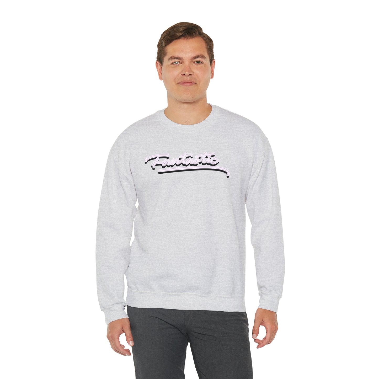 Fantastic - wht - Unisex Heavy Blend™ Crewneck Sweatshirt