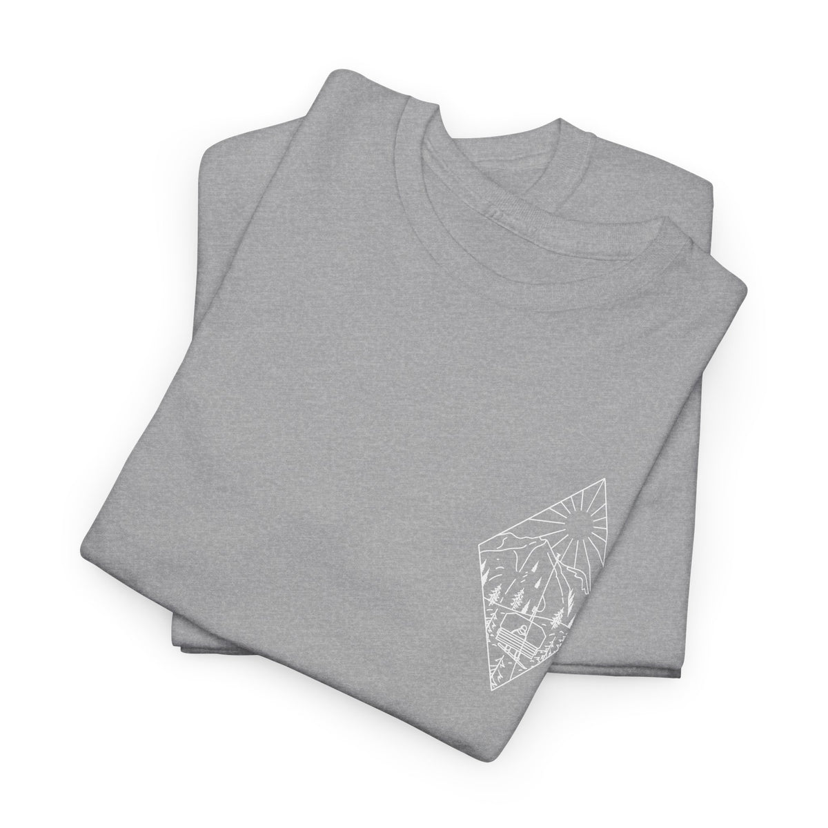Chairlift - wht - Unisex Heavy Cotton Tee