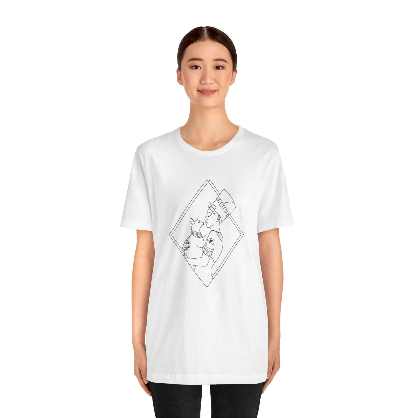 Egyptian Queen - blk - Unisex Jersey Short Sleeve Tee