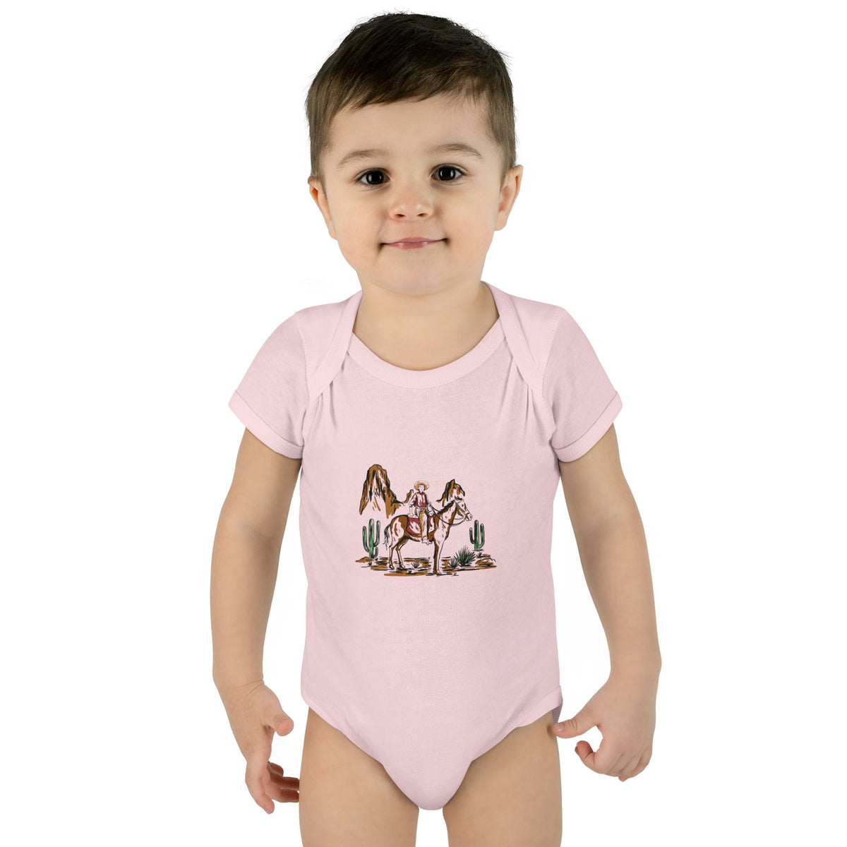 Cowboy - Infant Baby Rib Bodysuit