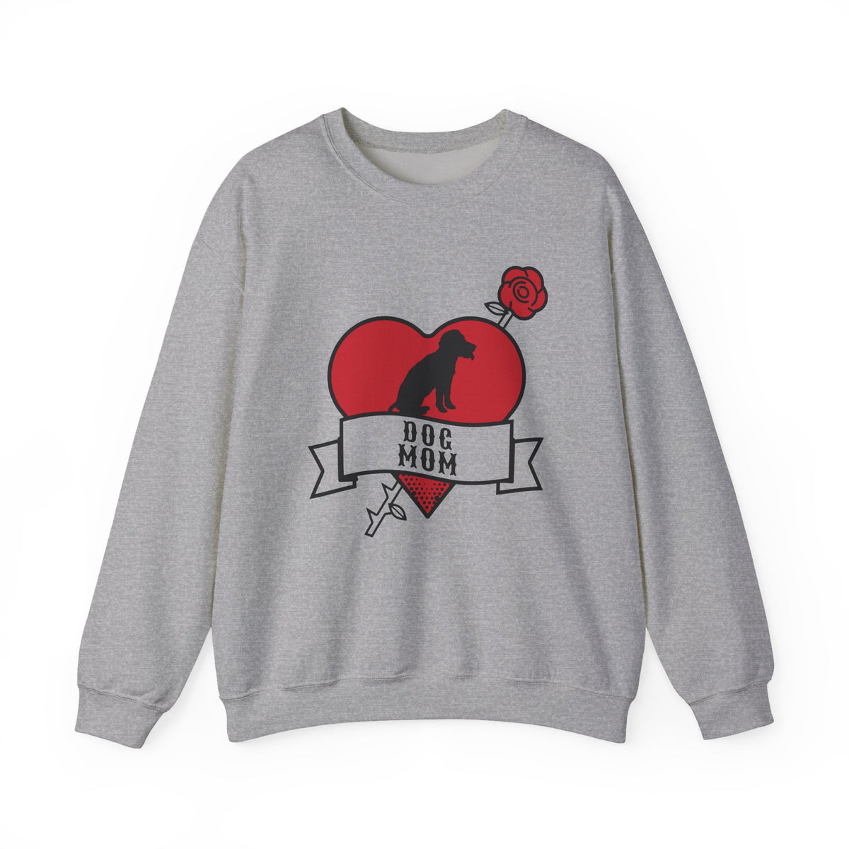 Dog Mom Tattoo Flash Crewneck Sweatshirt