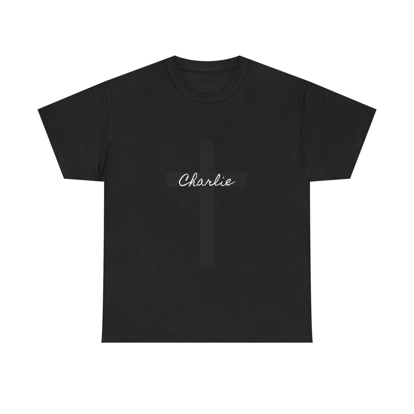 Charlie - Unisex Heavy Cotton Tee with Minimalist Design - Perfect for Everyday Wear