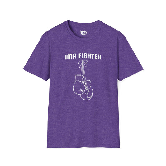 IMA Fighter – Purple Pancreatic Cancer Awareness Gloves Tee