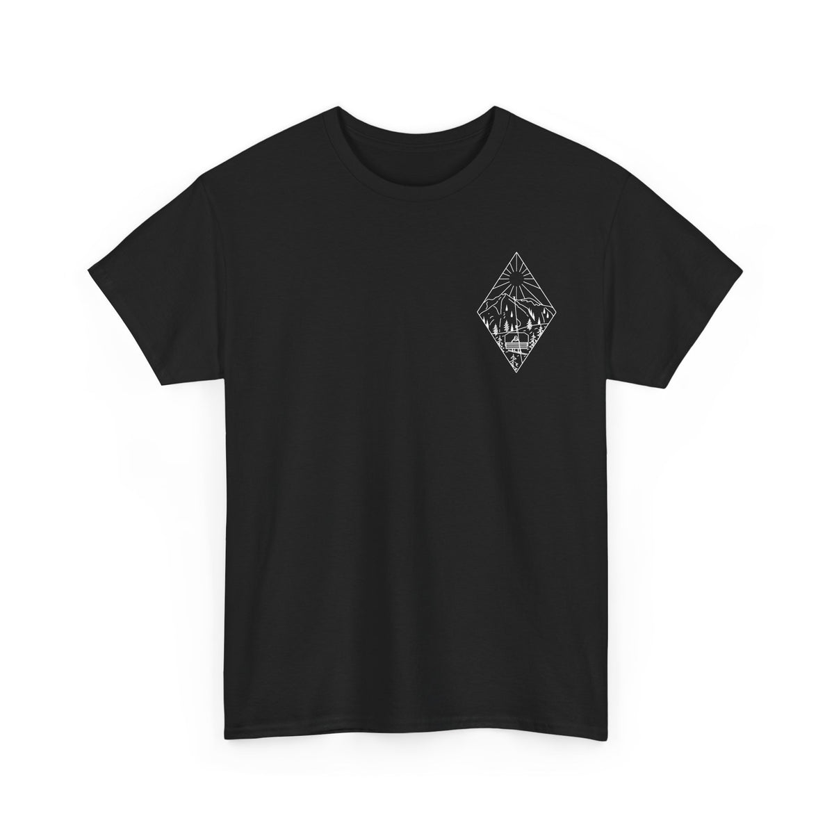 Chairlift - wht - Unisex Heavy Cotton Tee