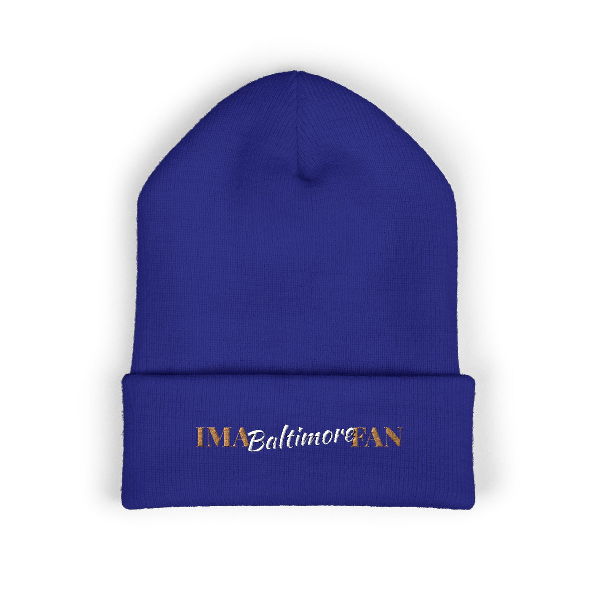 IMA Fan Baltimore - Embroidered Cuffed Beanie