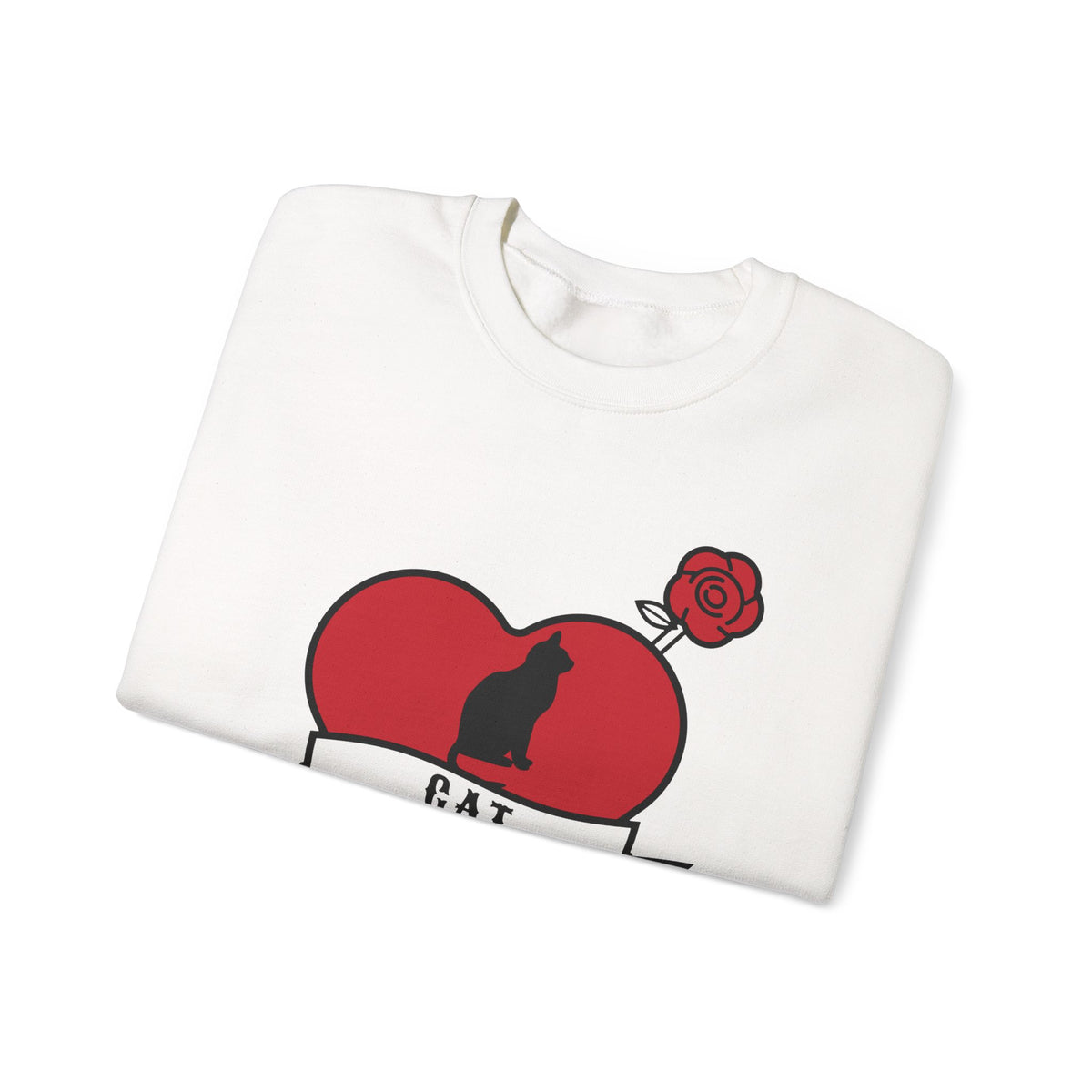 Cat Mom Tattoo Flash Crewneck Sweatshirt