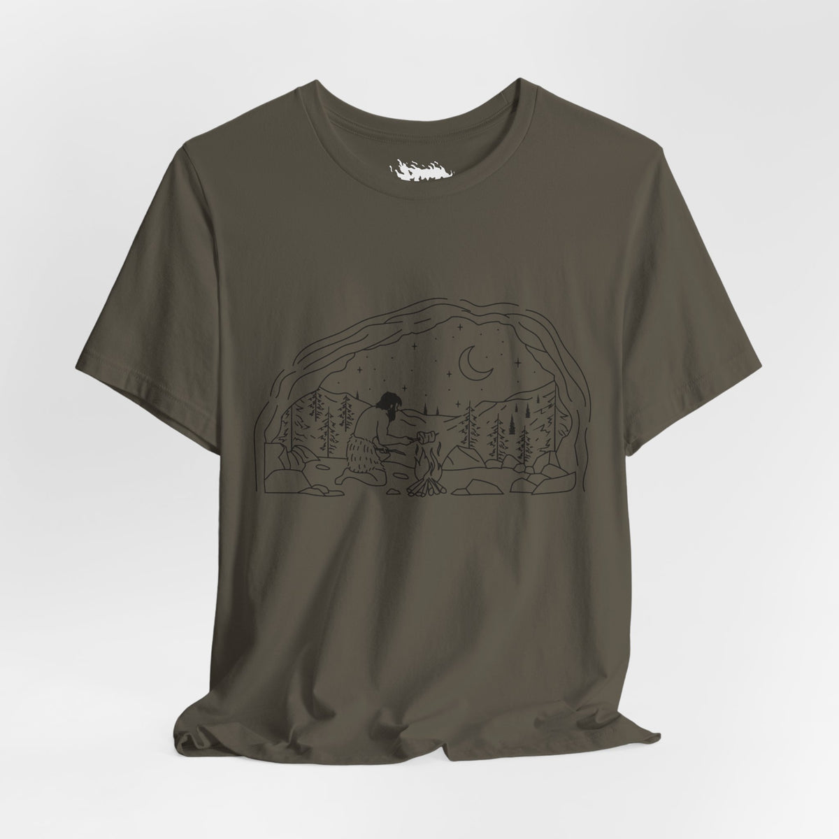 Caveman - blk - Unisex Jersey Short Sleeve Tee