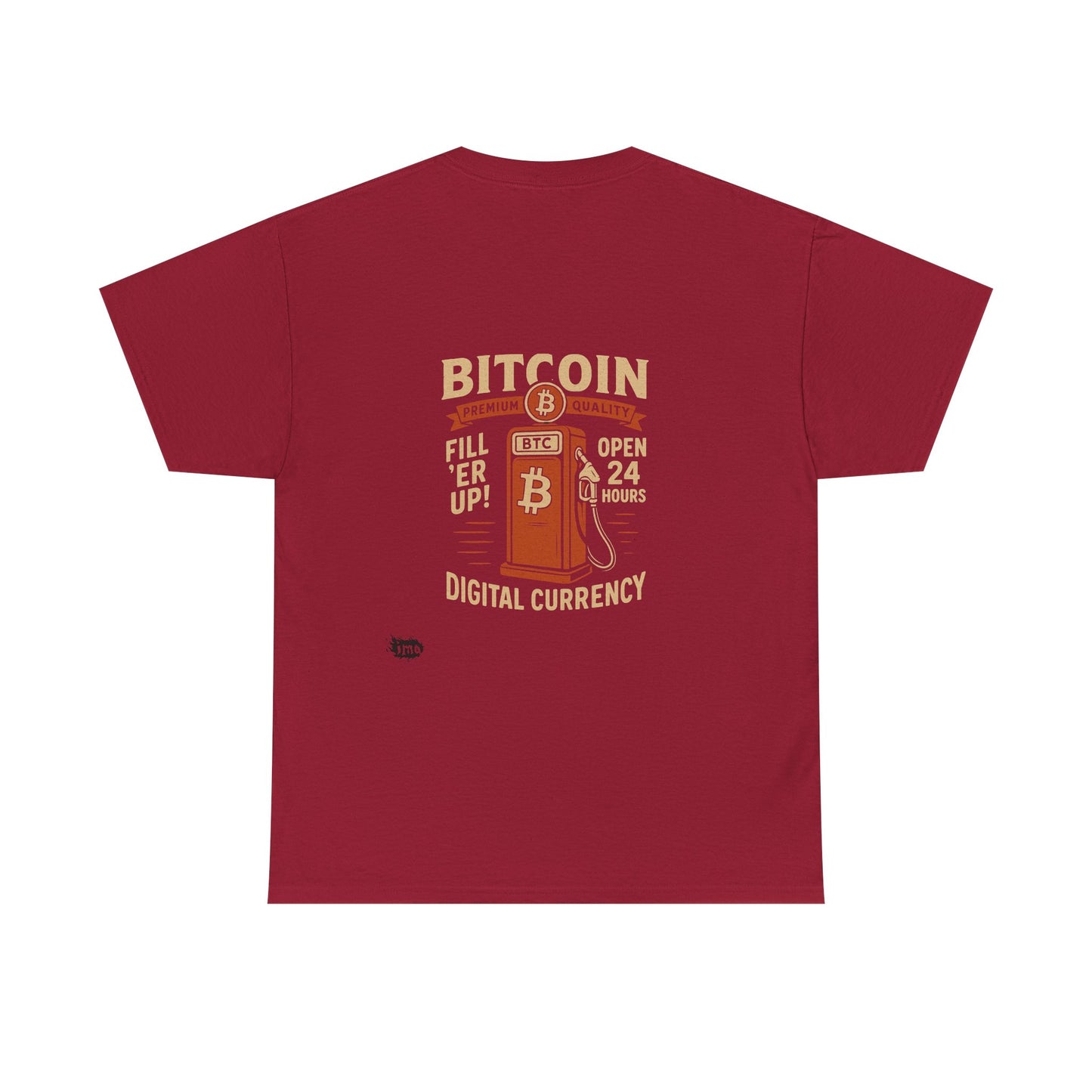 Bitcoin - Gas - Unisex Heavy Cotton Tee with Minimalist Design - Perfect for Everyday Wear
