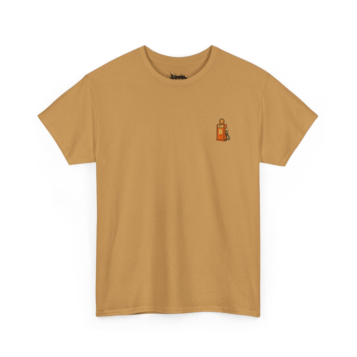 Bitcoin - Gas - Unisex Heavy Cotton Tee with Minimalist Design - Perfect for Everyday Wear