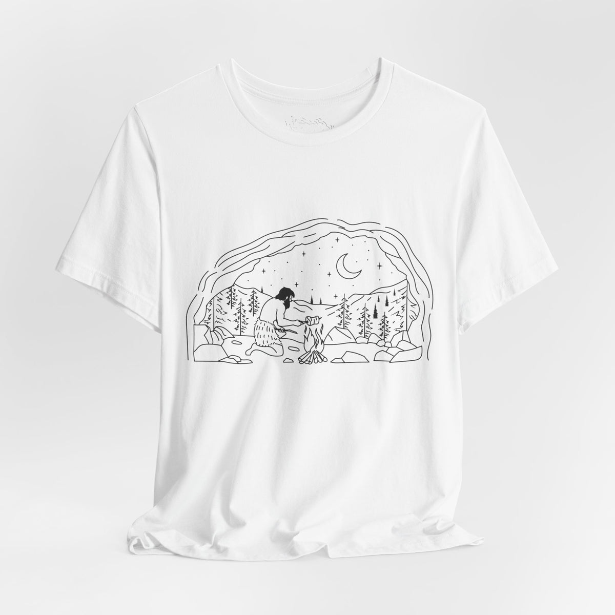 Caveman - blk - Unisex Jersey Short Sleeve Tee