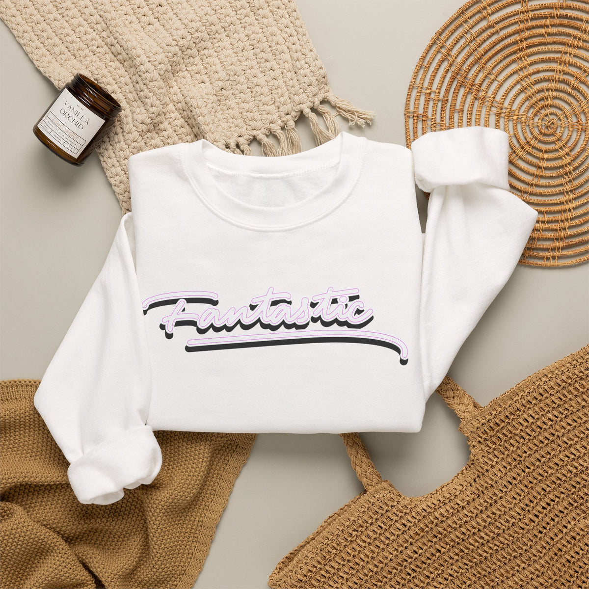Fantastic - wht - Unisex Heavy Blend™ Crewneck Sweatshirt