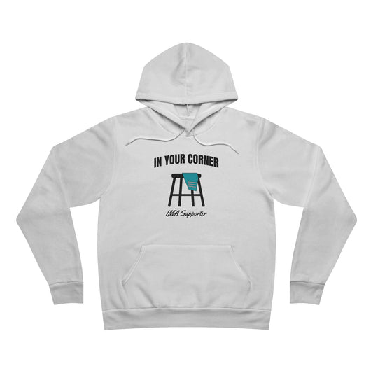 IMA Supporter – In Your Corner – Black/White – Teal Cervical Cancer Awareness Hoodie