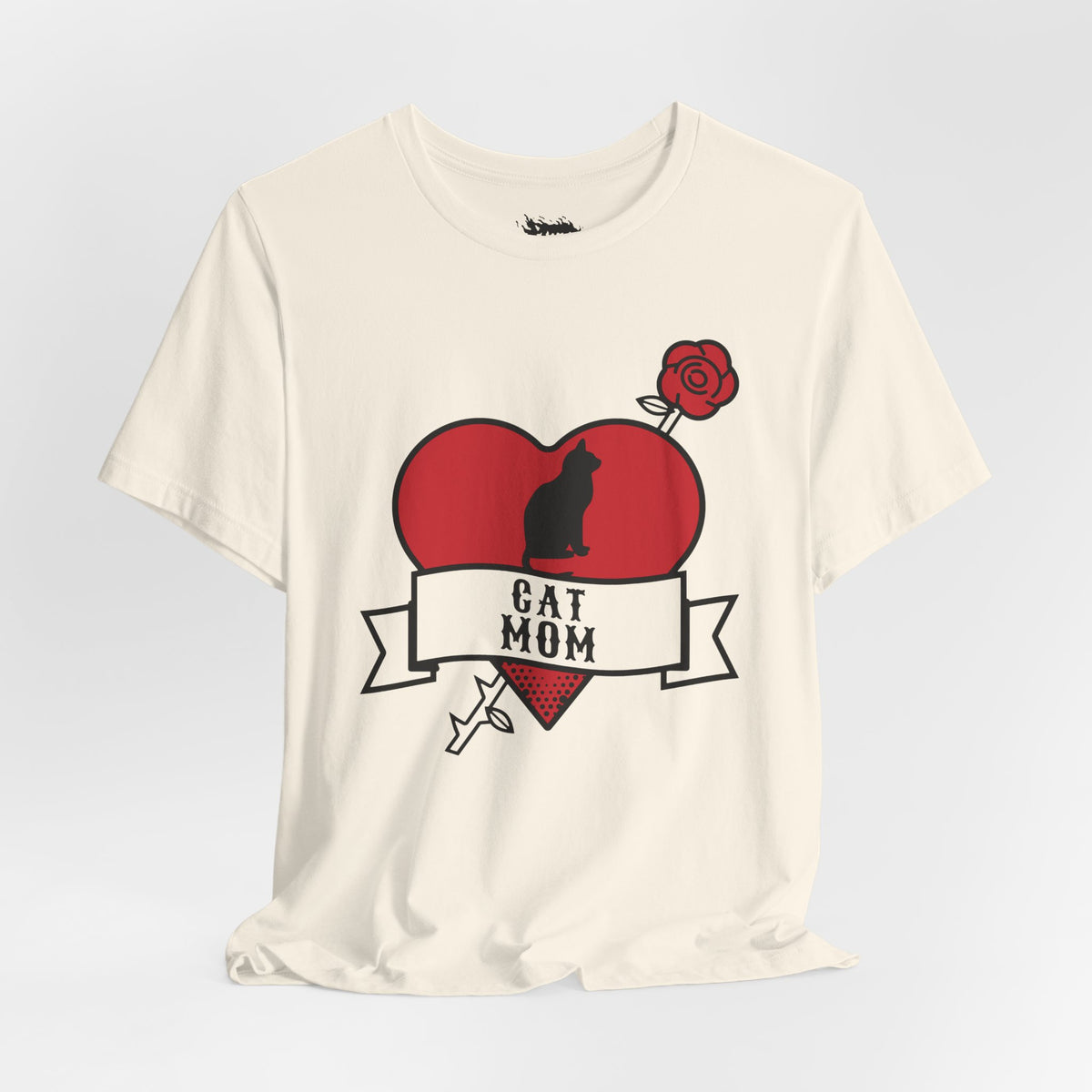 Cat Mom Tattoo Flash Tee