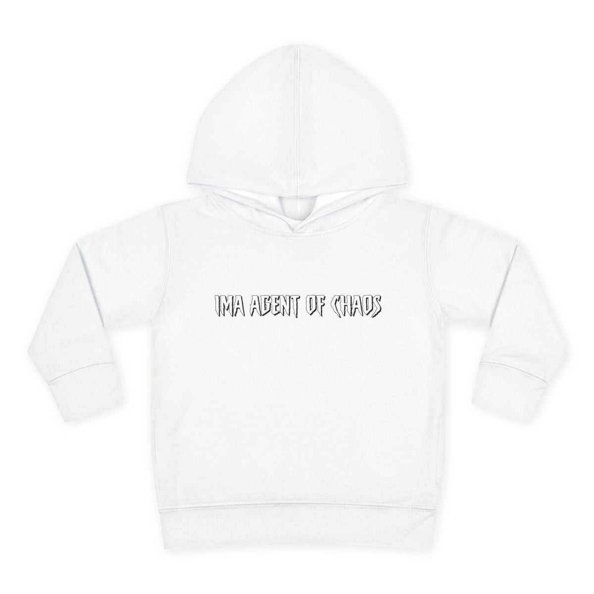 Agent of Chaos - blk - txt - Toddler Pullover Fleece Hoodie