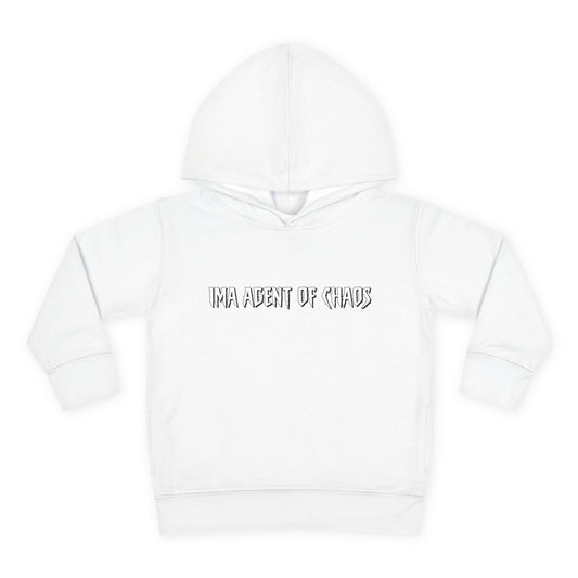 Agent of Chaos - blk - txt - Toddler Pullover Fleece Hoodie