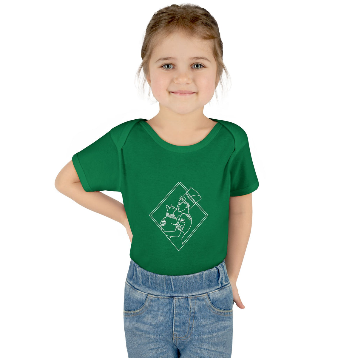 Cat Lady - Egyptian Queen - wht - Infant Baby Rib Bodysuit