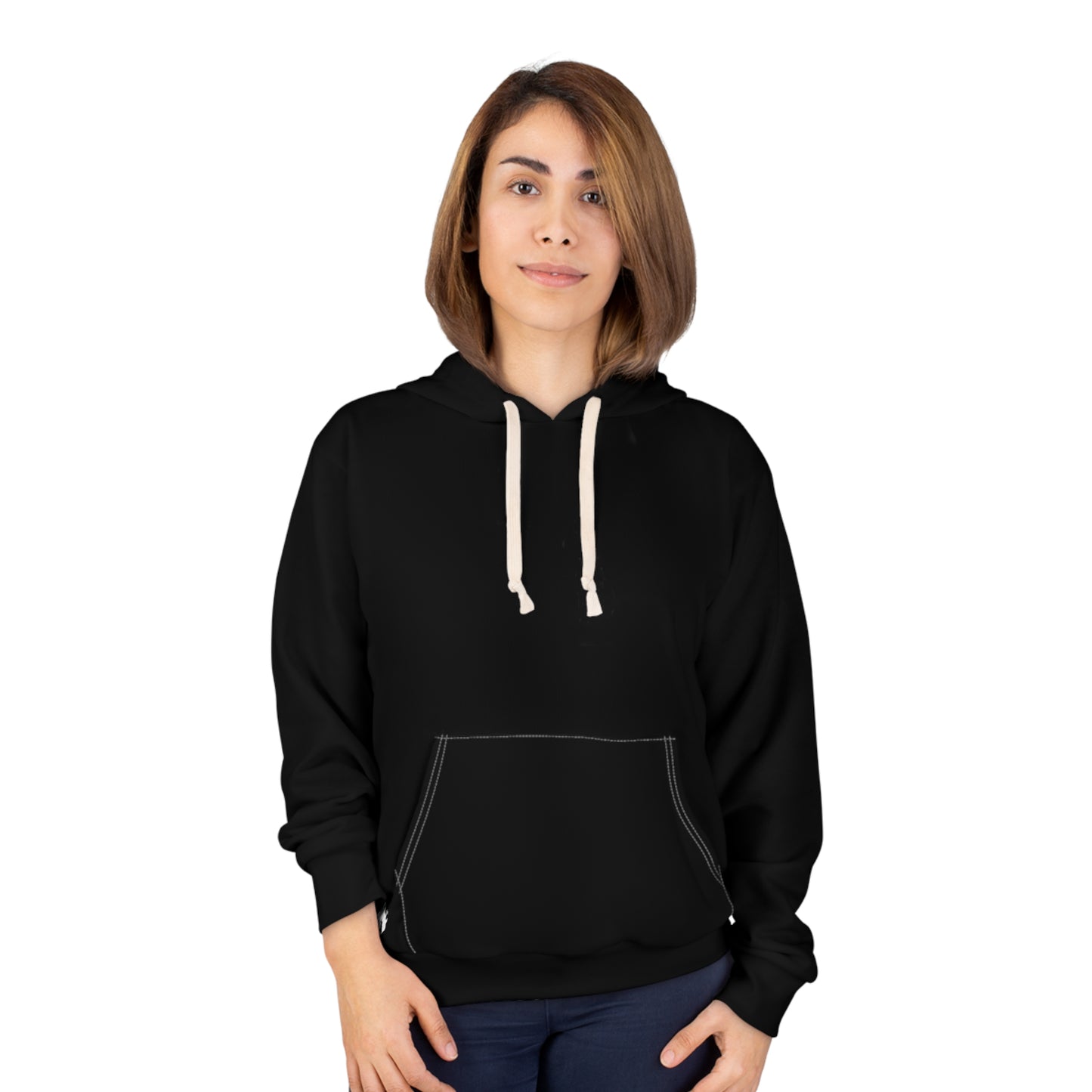 Snowboarder - wht - Unisex Pullover Hoodie (AOP)