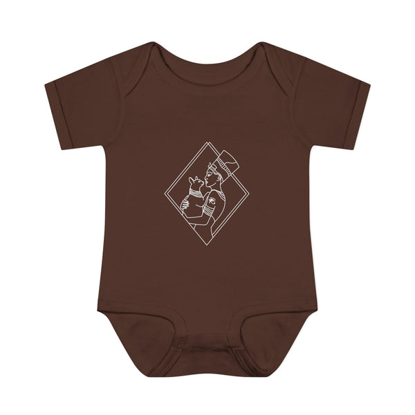 Cat Lady - Egyptian Queen - wht - Infant Baby Rib Bodysuit