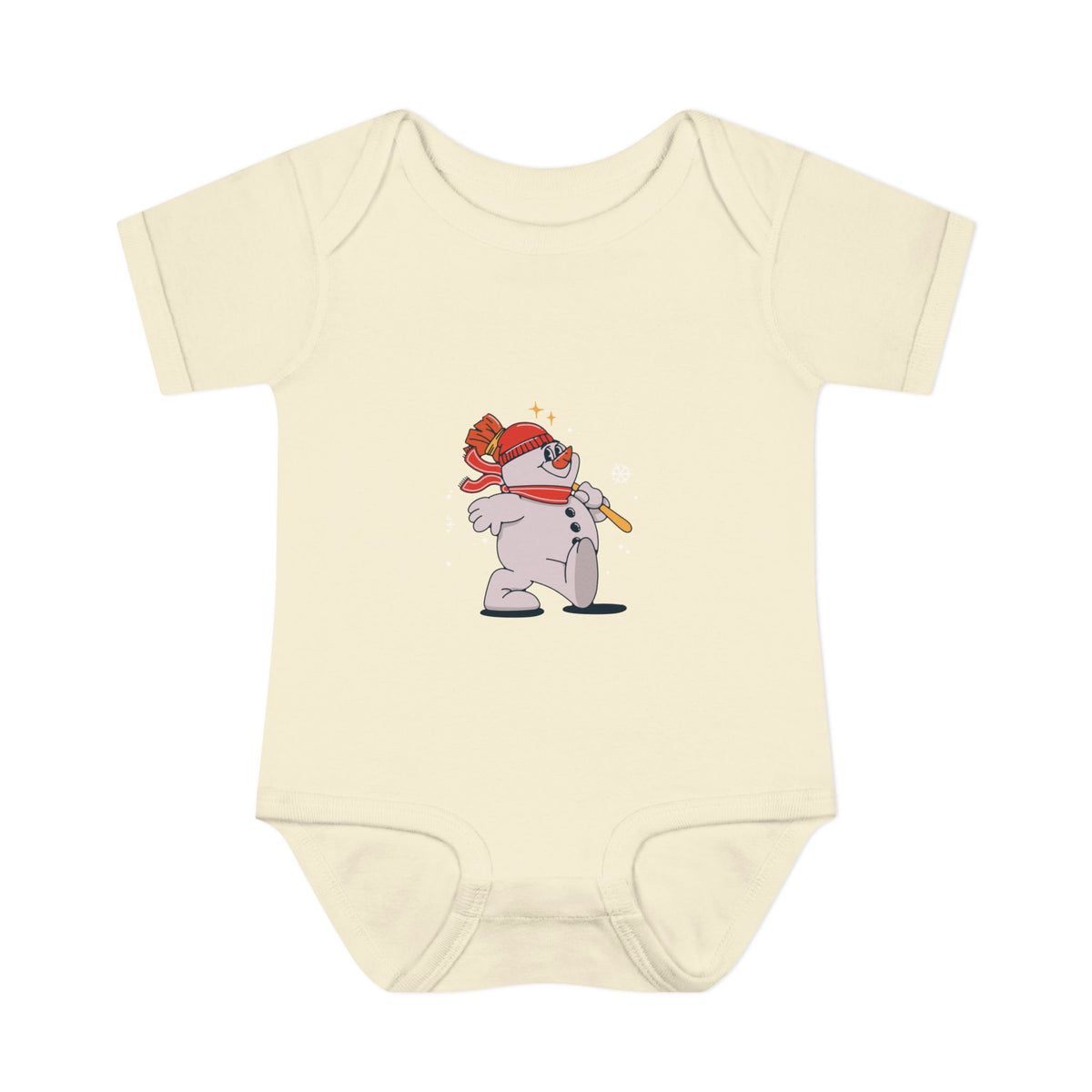 Snowman - Infant Baby Rib Bodysuit