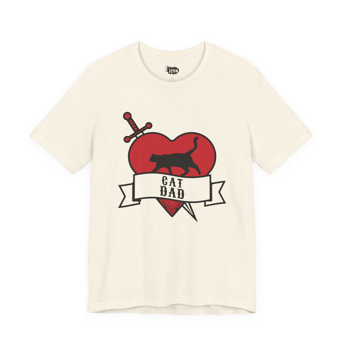 Cat Dad Tattoo Flash Tee