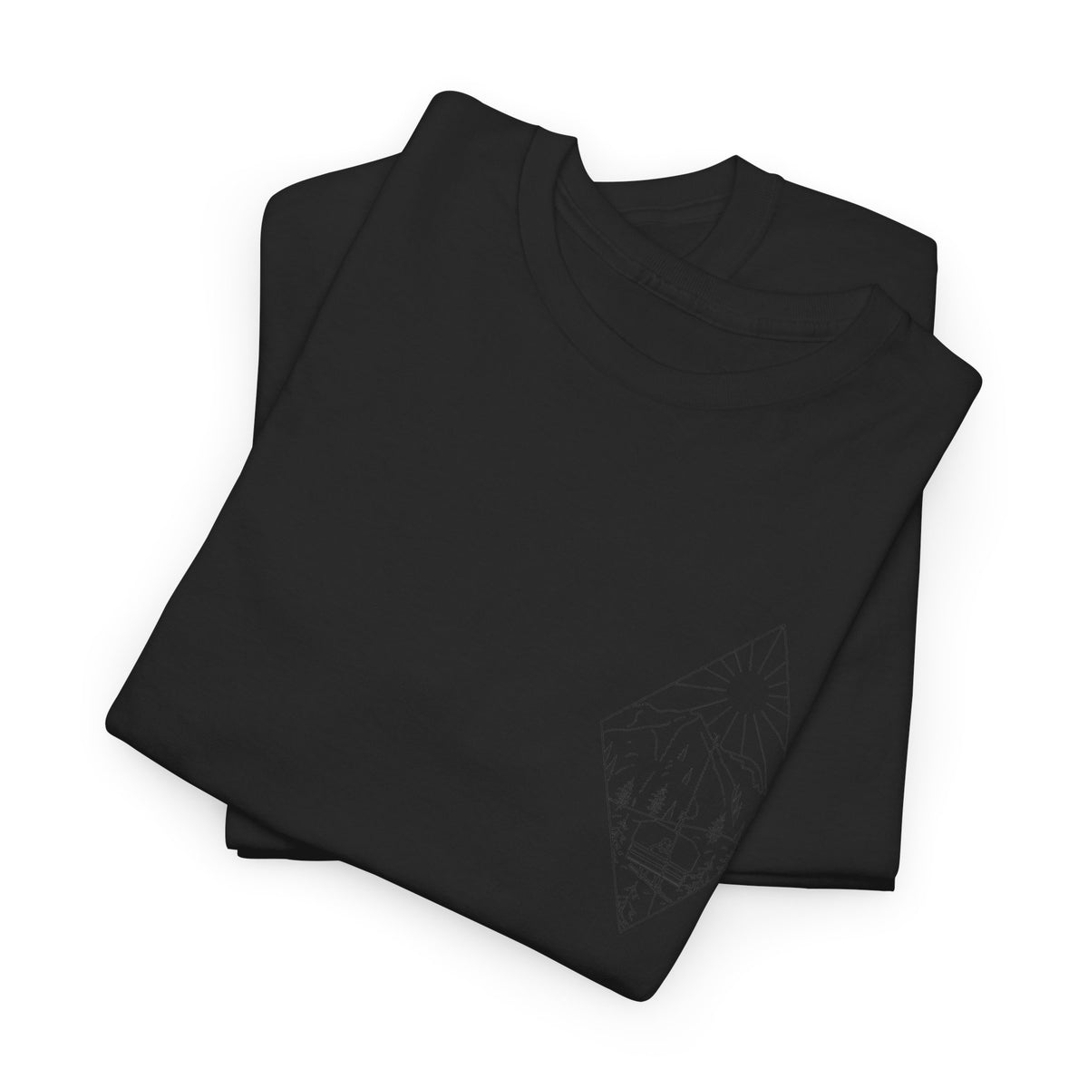 Chairlift - blk - Unisex Heavy Cotton Tee