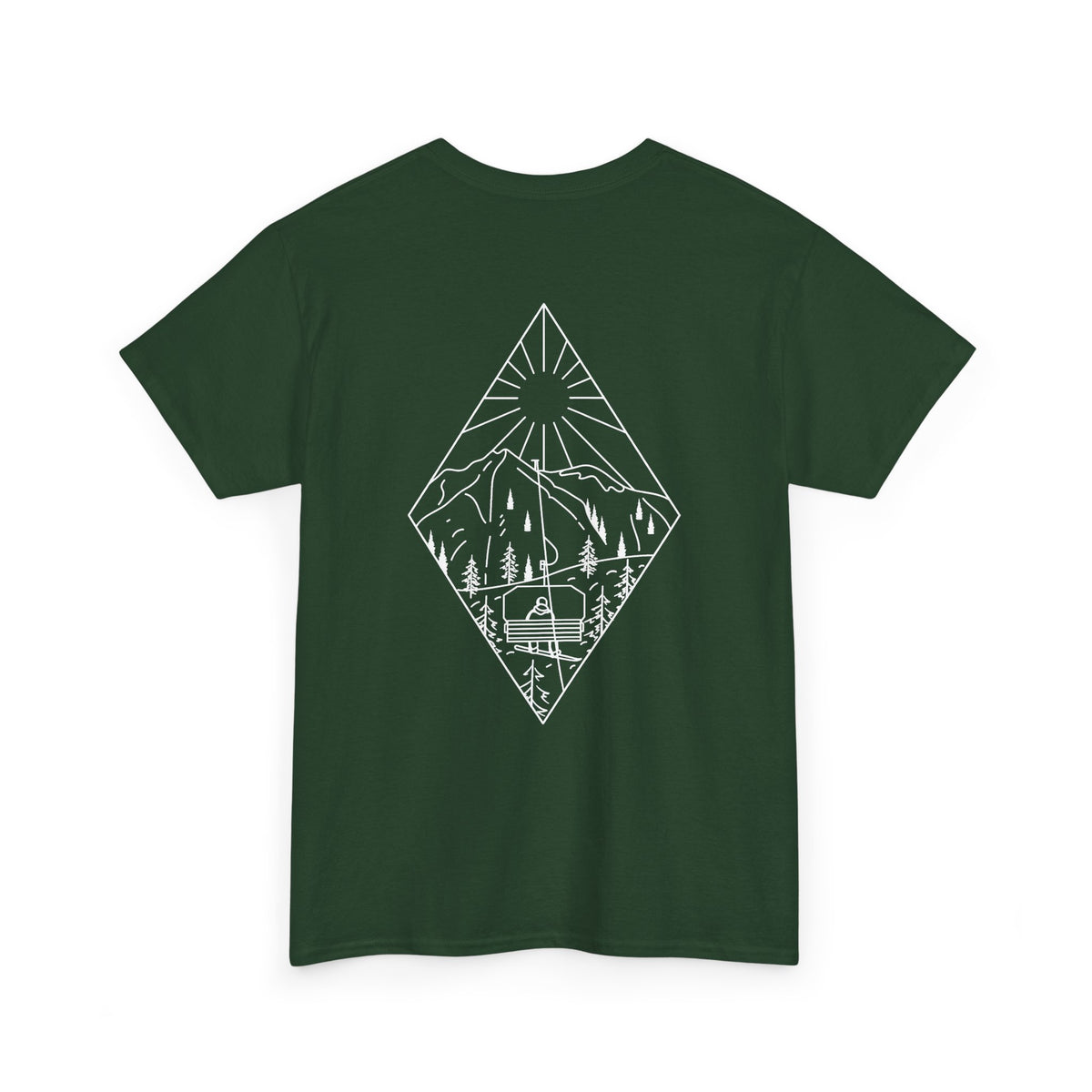 Chairlift - wht - Unisex Heavy Cotton Tee