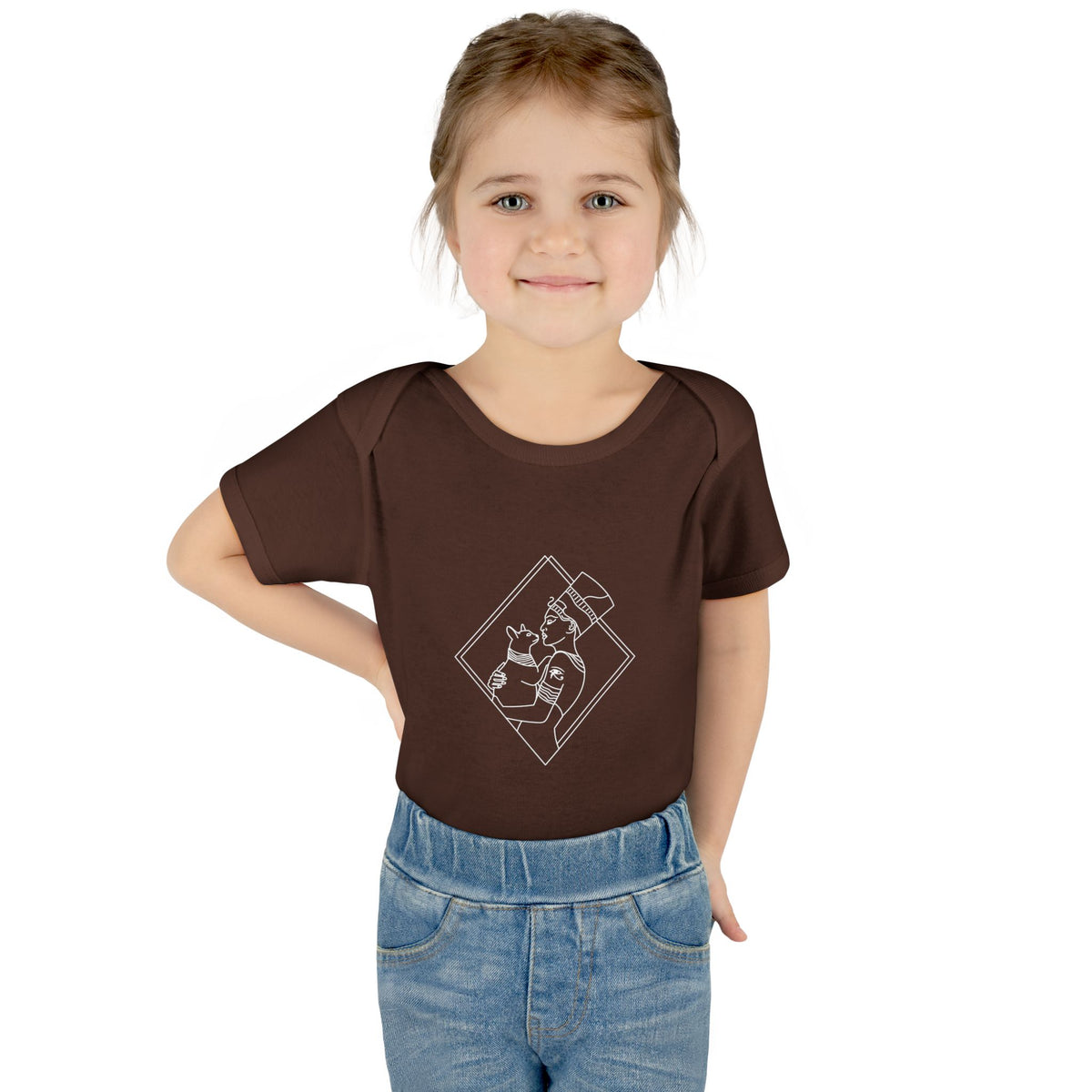 Cat Lady - Egyptian Queen - wht - Infant Baby Rib Bodysuit